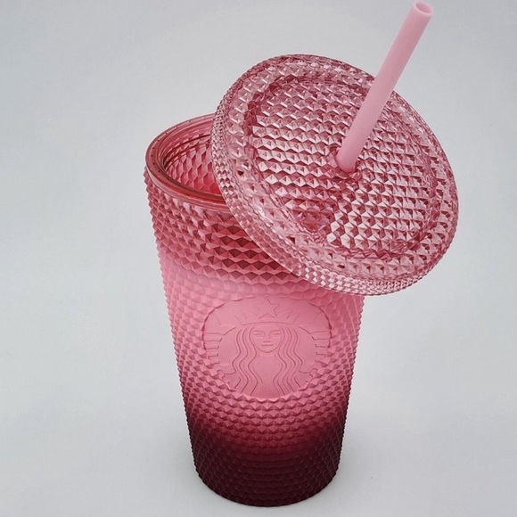 Starbucks Pink Gradient Studded Tumbler Fall Winter Holiday 2022 (16 oz ) - Picture 3 of 5